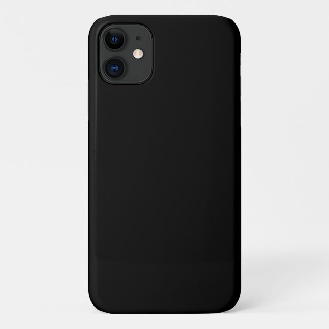 Black (solid colour)   Case-Mate iPhone case (Back)