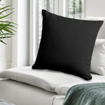 black solid colour pillow