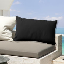 black solid colour pillow