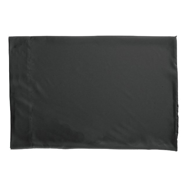 Black Solid Colour Pillowcase (Front)