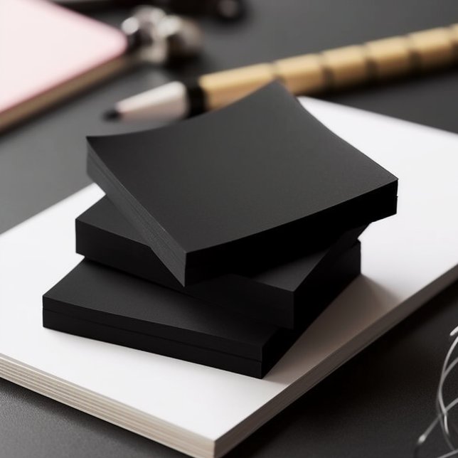 Black Solid Colour Post-it Notes (Creator Uploaded)