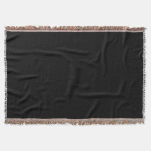 Black (solid colour) throw blanket