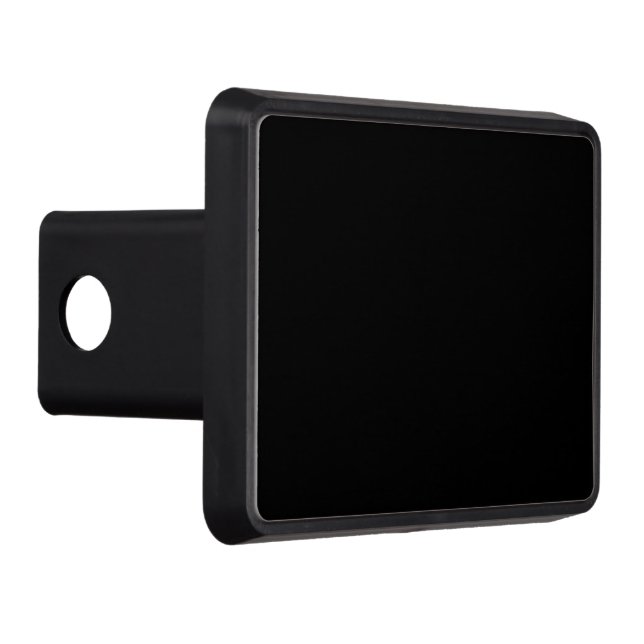 Black (solid colour)   trailer hitch cover (Right)