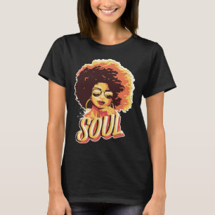 Black Soul Queen Jazz Singing Musician Soul Artist T-Shirt