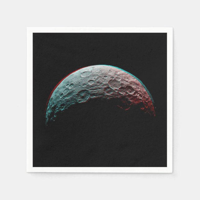 Black space. Planet in Universe / Astronomy Napkin (Front)