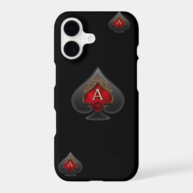 Black Spade iPhone X Case (Back)