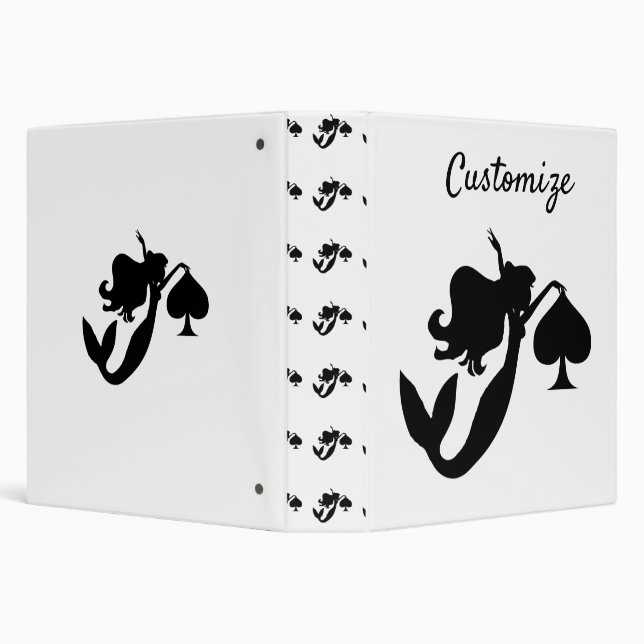 Black Spade Mermaid Silhouette Thunder_Cove Binder (Background)