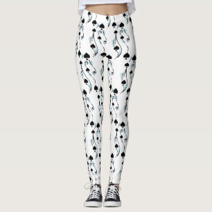 Black Spades Tattoo Style Thunder_Cove Leggings
