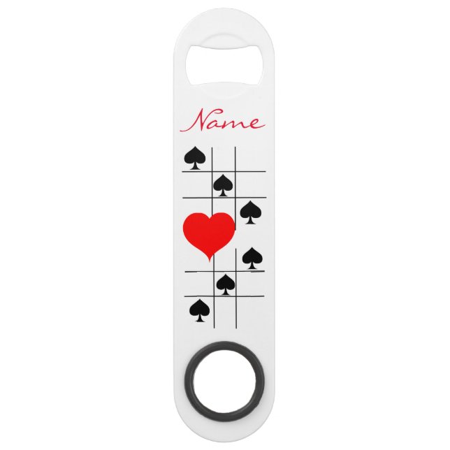 Black Spades Tic Tac Toe Thunder_Cove Bar Key (Front)
