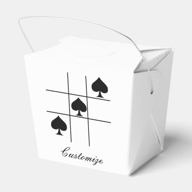 Black Spades Tic Tac Toe Thunder_Cove Favor Box (Back Side)
