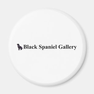 Black Spaniel Gallery Magnet