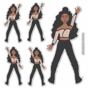 Black Spark  Dancer Stickers #1