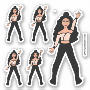 Black Spark  Dancer Stickers  #2