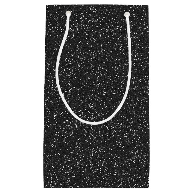 Black Sparkle Glitter Gift Bag (Front)
