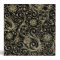 Black Sparkles Diamonds & Gold Floral Damasks