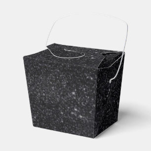 Black Sparkles Favor Box
