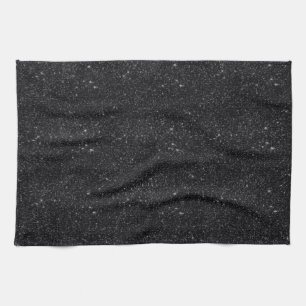 Black Sparkles Kitchen Towel