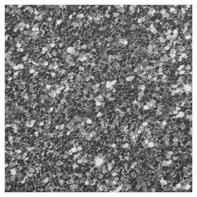 Black Sparkling Glitter Fabric (Swatch)