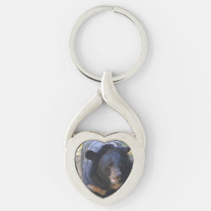 Black Spectacled Bear Keychain