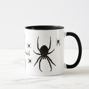 Black spider, Arachnids Mug
