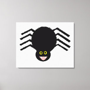 Black Spider Canvas Print