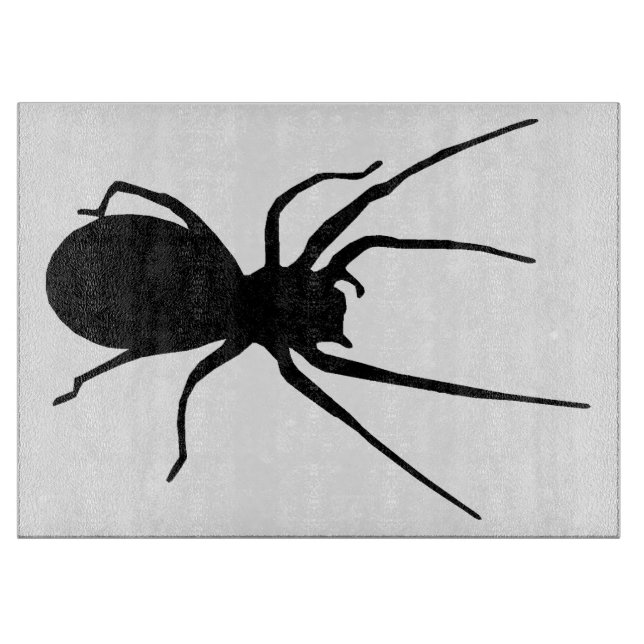 Black Spider Cutting Board (Front)