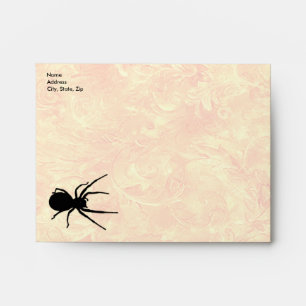 Black Spider Envelope Template