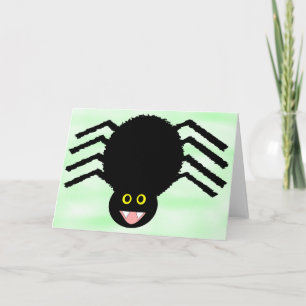Black Spider Greeting Card