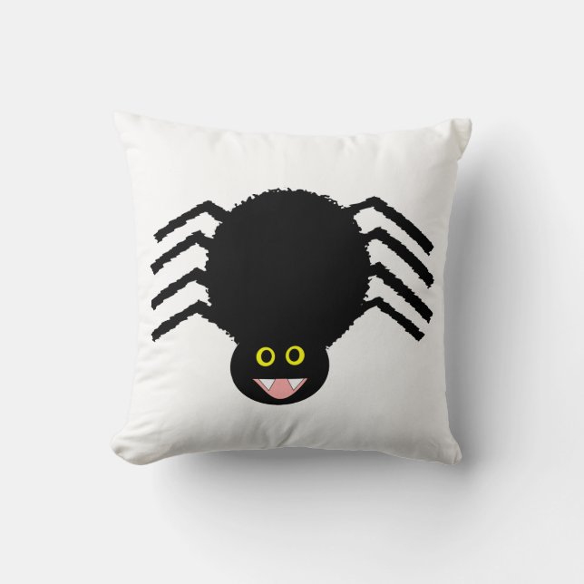 Black Spider Pillow (Front)