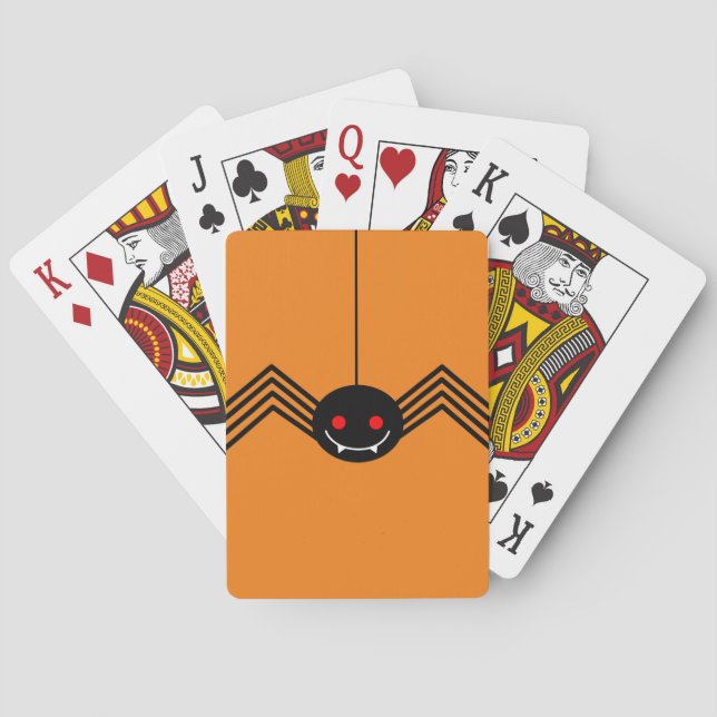 Black Spider Playing Cards (Back)