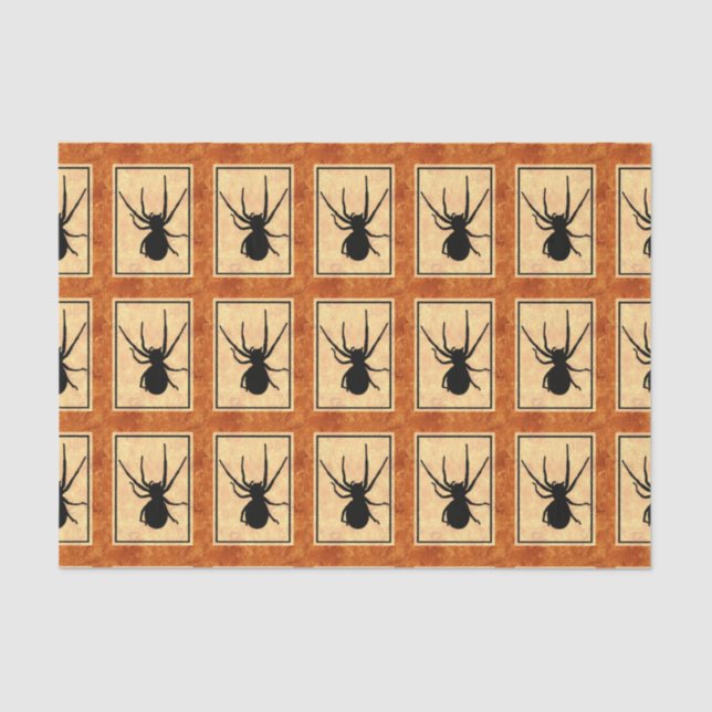 Black Spider Tissue Paper (Front)