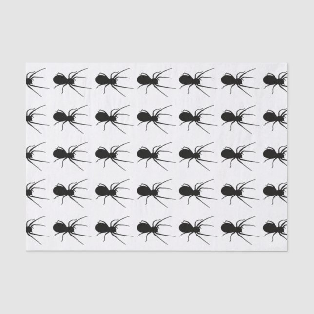 Black Spider Tissue Paper (Front)