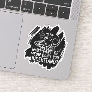Black Splash Funny Cat Quote