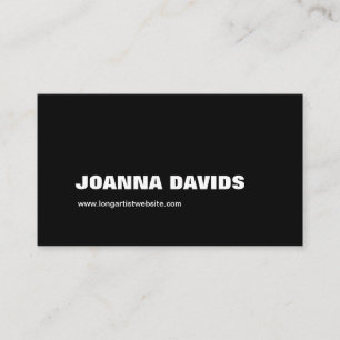 Black Splatter Paint Business Card