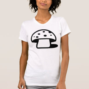 Black Spotted Mushroom T-Shirt