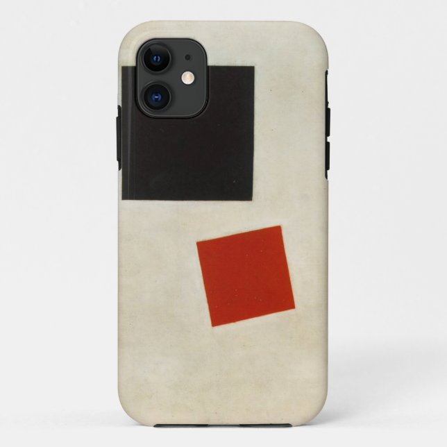 Black Square and Red Square by Kazimir Malevich Case-Mate iPhone Case (Back)