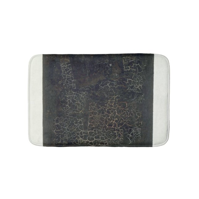 Black Square Bath Mat (Front)