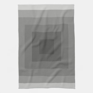 Black Square Geometric Kitchen Towel