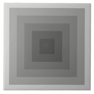 Black Square Geometric Tile