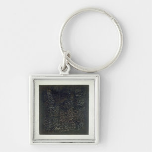 Black Square Keychain