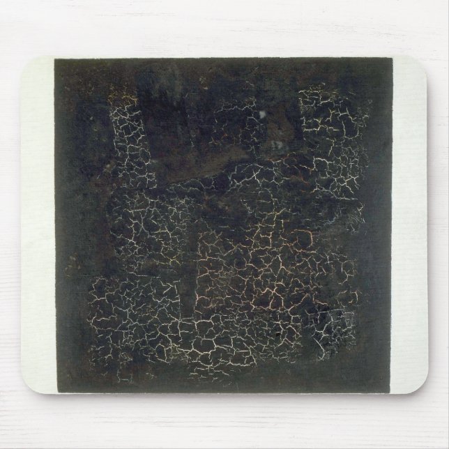 Black Square Mouse Pad (Front)