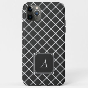 Black Square Pattern iPhone case