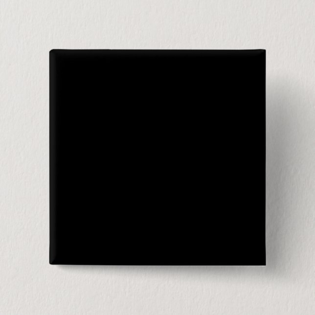 Black Square Pin-back Button (Front)