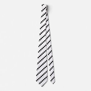 Black Square stripe - White Tie