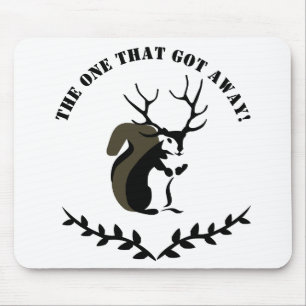 Black Squirrel With Ten Point Antler Mouse Pad