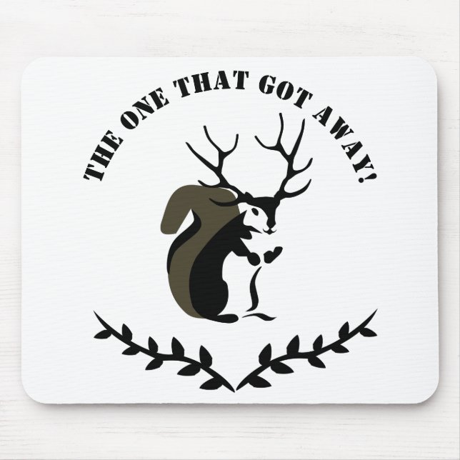 Black Squirrel With Ten Point Antler Mouse Pad (Front)