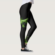 Black St Patrick's Day Leggings Patrick Pants