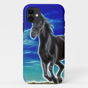 Black Stallion Horse iPhone 11 Case