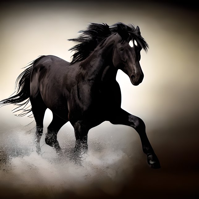 Black Stallion Horse Jigsaw Puzzle (Creator Uploaded)