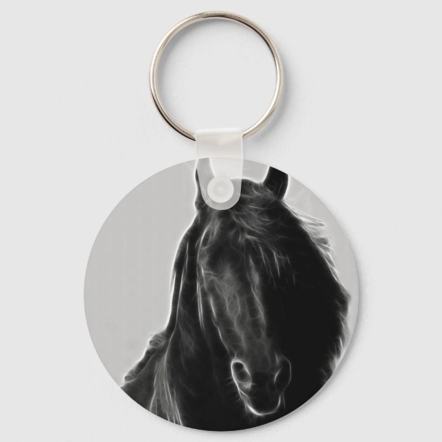 Black Stallion Keychain (Front)